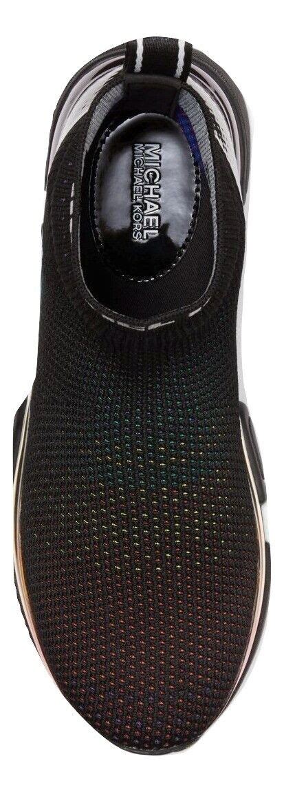 michael michael kors kendra slip-on sock sneakers|Kendra Rainbow Stretch Knit Sock Sneaker .